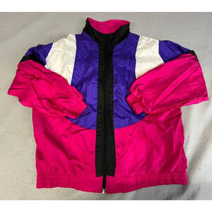 Vintage Cabazon Windbreaker Jacket Track Suit Jogging 2 Piece MEDIUM 80’s Style